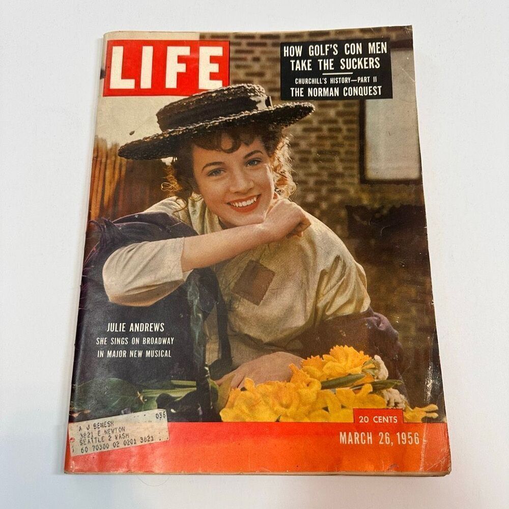 Vintage Life Magazine Julie Andrews March 26, 1956